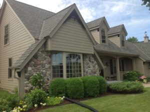 Pella windows on a home.